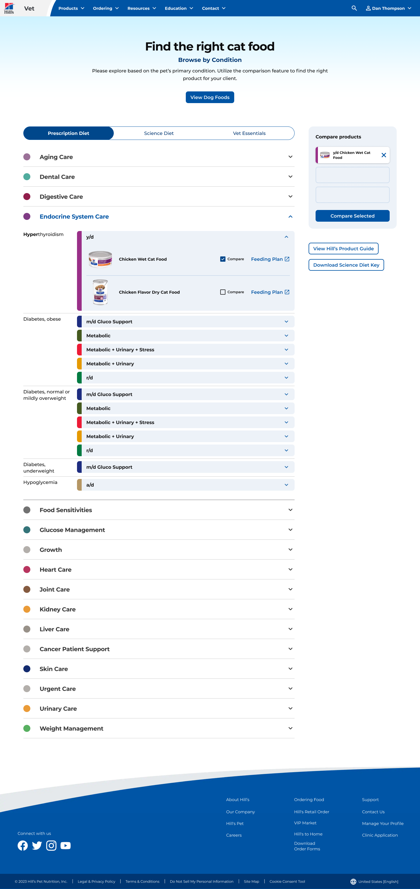 Updated browse by condition page